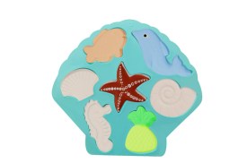 Molde silicona 7 animales fondo del mar 